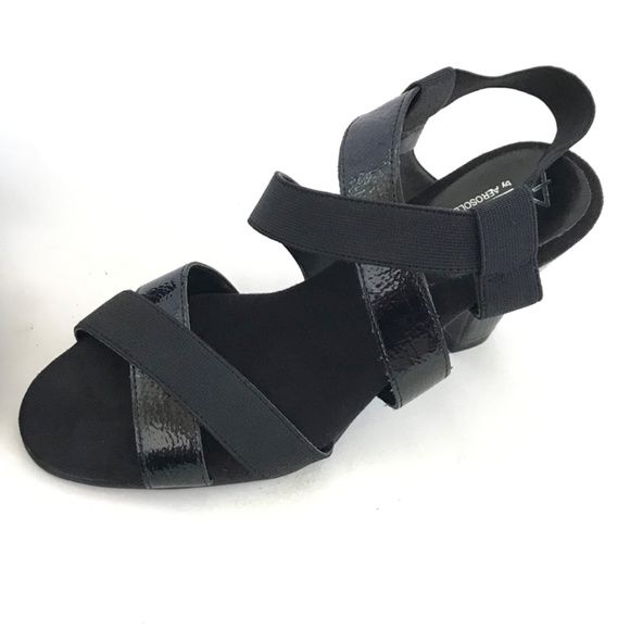 A2 By AEROSOLES Heeled Sandals Slingback Comfort Black New Women’s Size 6.5 - Picture 6 of 16